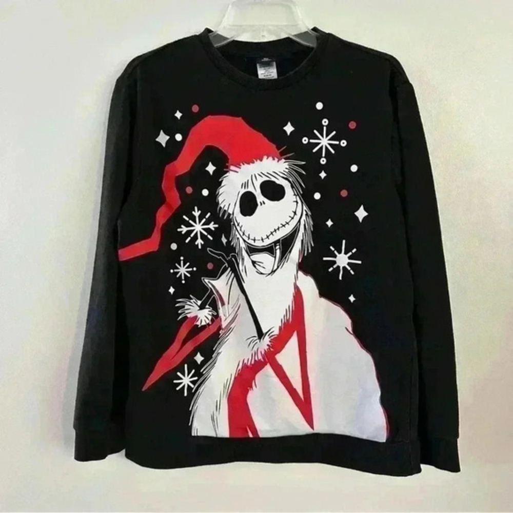 Disney Tim Burton’s The Nightmare Before Christmas Jack Skellington Sweater Sz M